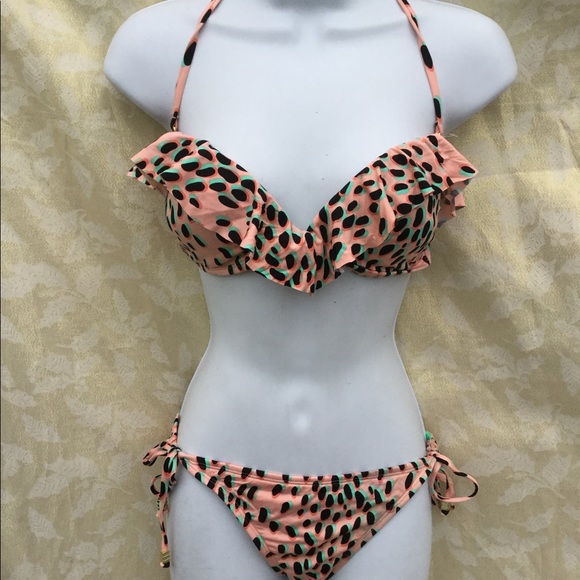 Bar III Other - NWT Bar III size medium bandeau peach dalmation